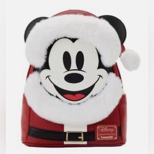 24HR DROP ⬇️ Mickey Santa Suit Loungefly backpack